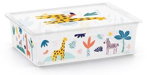 Scatola per bambini bianca in plastica 55x39x16 cm C Box Style – KIS