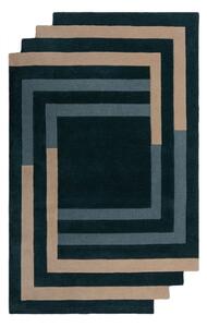 Tappeto in lana verde scuro tessuto a mano 120x180 cm Labyrinth Shaped - Flair Rugs