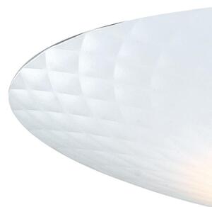 Plafoniera Cicolare Alluminio Bianco Oro Moderna Led 40 watt Luce Calda Ambiente LED-HAMLET-PL55