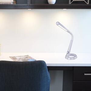 Globo Lampada LED da tavolo Mitti, USB, argento/bianco