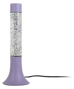Lampada da tavolo viola con paralume in vetro (altezza totale 37,5 cm) Astro Glittler – Leitmotiv