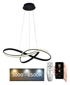 Brilagi - Lampadario a sospensione con filo LED dimmerabile COSMOWAVE LED/70W/230V nero + +TC