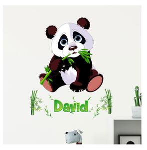 Set di adesivi murali con panda e lettere Bamboo - Ambiance