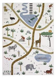 Tappeto per bambini crema 123x180 cm Little Savannah - Nattiot