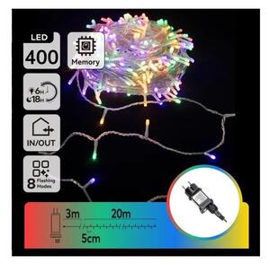 Aigostar - Catena luminosa natalizia LED RGBY per esterni 400xLED/6W/230V 20m IP44