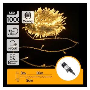 Aigostar - Catena luminosa natalizia LED da esterno 1000xLED/6W/230V 50m IP44 bianco caldo