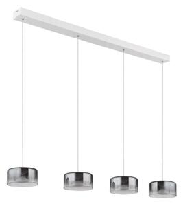 Globo 16024-4WR - Lampadario a cavo BELINDA LED/24W/230V bianco/fumé