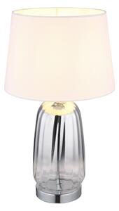 Globo 24142W - Lampada da tavolo CLASSY 1xE27/40W/230V bianco/argento