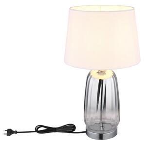 Globo 24142W - Lampada da tavolo CLASSY 1xE27/40W/230V bianco/argento