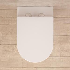 WC Filo a Muro in Ceramica 36,50x56x41 cm Vortix Bianco