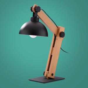 Envostar Stort lampada da tavolo con asta legno