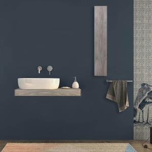 Mensolone bagno 90 cm Rovere sbiancato con pensile da 100 cm