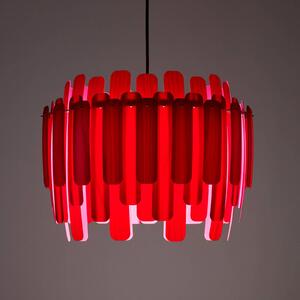 LZF LAMPS LZF Maruja lampada a sospensione di legno, rosso