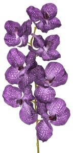 Set 4 Orchidea Artificiali Vanda Altezza 100 cm Blu
