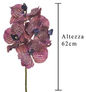 Set 4 Orchidea Artificiali Vanda Altezza 62 cm Rosa