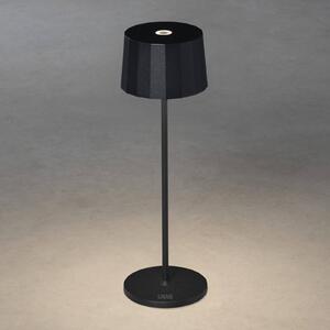 Konstsmide Lampada LED da tavolo Positano da esterni, nero