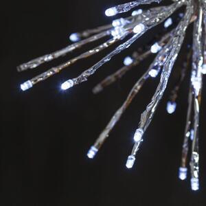Stella luminosa Natalizia Twig Ball 80 lampadine bianco freddo H 30 cm