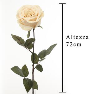 Set 4 Rose Artificiali Calista Altezza 72 cm