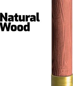 Natural XL - Ombrellone da giardino in legno ottagonale ø 350 cm con bordura