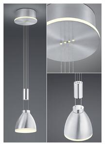 HELL Lampada LED sospensione Leni, 1 luce, nichel satin