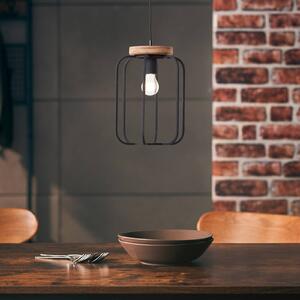 Brilliant Lampada a sospensione Tosh dettaglio legno, 1 luce