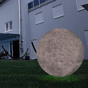 Deko-Light Lampada a globo per esterni con picchetto a terra, granito, Ø 25 cm