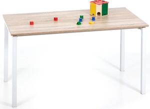 Scrivania per Ragazzi 140x70xH75 cm in Legno Explorer Rovere