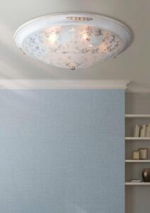 Plafoniera Ceiling & Wall in Metallo Diametrik Bianco con Oro