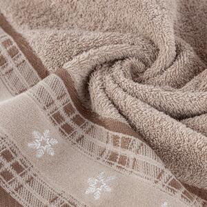Asciugamano natalizio in cotone beige Šírka: 50 cm | Dĺžka: 90 cm