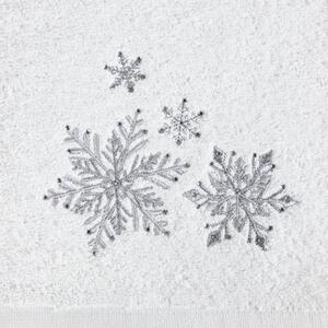 Asciugamano natalizio in cotone con ricamo in argento Šírka: 50 cm | Dĺžka: 90 cm