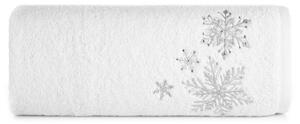 Asciugamano natalizio in cotone con ricamo in argento Larghezza: 70 cm | Lunghezza: 140 cm