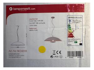 Lampenwelt - LED RGBW Lampadario dimmerabile a sospensione con filo ARTHUR 1xE27/10W/230V Wi-Fi