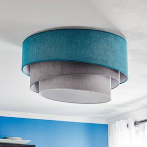 Euluna Plafoniera Pastell Trio 60cm turches/chiaro/grigio