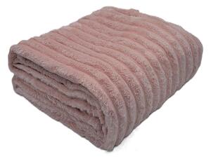 Coperta rosa polveroso 150x200 cm Stripe – My House