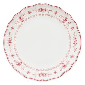 Piatto rosso/bianco in gres ø 27 cm Vila – Costa Nova