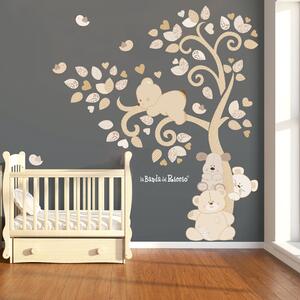 Albero Cuccioli nel Vento Bianco/Beige / Come in foto