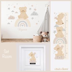 Set Room Orsetto sull' Arcobaleno Grigio/Beige