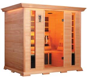 Sauna Finlandese ad Infrarossi 4 Posti 188x148 cm in Hemlock Canadese H188 Vorich Luxury Eco