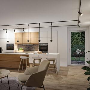 Paulmann Set Tarie, nero, alimentazione centrale, Smart Home dimmerabile, Nero, Soggiorno / Sala da pranzo, Plastica, Moderno