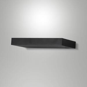 Fabas Luce Applique a LED Guia, nero, metallo, larghezza 24 cm Guia, Nero, Soggiorno / Sala da pranzo, Metallo, Moderno, Applique a LED