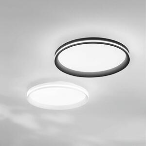 Fabas Luce Plafoniera a LED Isy, dimmerabile, Nero, Soggiorno / Sala da pranzo, Metallo, Moderno, Plafoniera LED