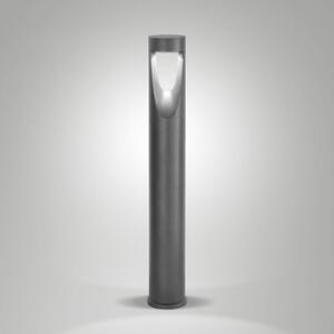 Fabas Luce Lampioncino da giardino Teo, Nero, Alluminio, Moderno, Lampada LED da esterni