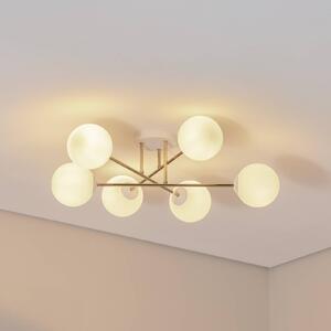 Plafoniera soffitto Glassy Euluna, dimmerabile, Ottone / Oro, Soggiorno / Sala da pranzo, Vetro, Moderno, Plafoniera