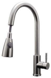 Rubinetto da cucina estraibile con funzione acqua calda e fredda