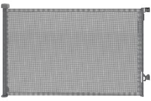 PawHut Barriera di Sicurezza Retrattile Estendibile per Cani, Scale e Porte, 149x9x93 cm, Grigio | Aosom Italy