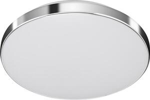 TELEFUNKEN NEWA Plafoniera LED per bagno, protezione dagli spruzzi d'acqua IP44, rilevatore di movimento, sensore crepuscolare, portata 8 m, cromo, 29 x 6,3 cm