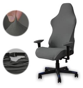 Copertura elastica per sedia da gioco, adatta a sedie da ufficio, color grigio scuro