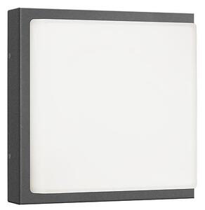 Apparecchio di illuminazione a parete LCD, design creativo, modello LB25, acciaio inossidabile color grafite, 2 portalampada E27