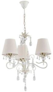 Lampadario LUKRECJA bianco 3xE14x10W in metallo, dimensioni: 74x46x46 cm Alfa