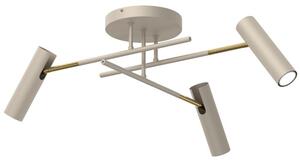 Lampada a sospensione Axion color crema-oro lucido, 3xGU10x8W, metallo, dimensioni: 24x89x89 cm, IP20, Luminex
